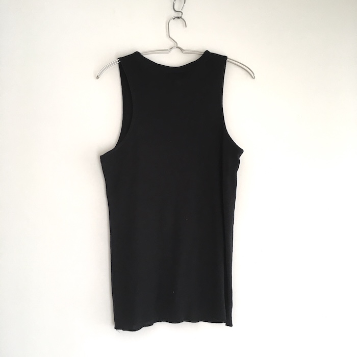 Phatee - HEMP RIB TANK TOP / BLACKの画像