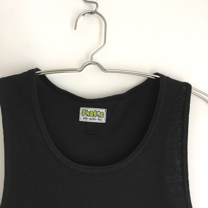 Phatee - HEMP RIB TANK TOP / BLACKの画像