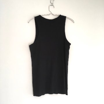 Phatee - HEMP RIB TANK TOP / BLACKの画像