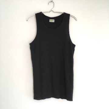 Phatee - HEMP RIB TANK TOP / BLACKの画像