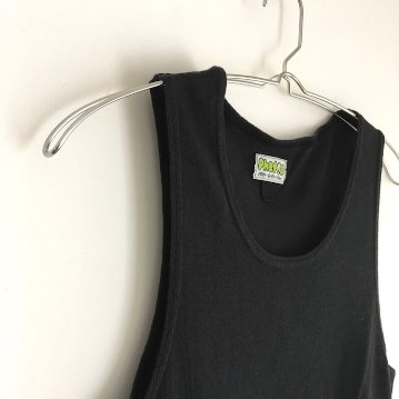 Phatee - HEMP RIB TANK TOP / BLACKの画像