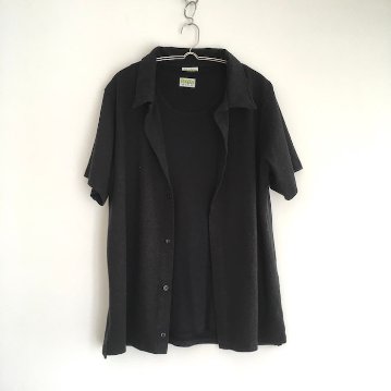 Phatee - HEMP RIB TANK TOP / BLACKの画像