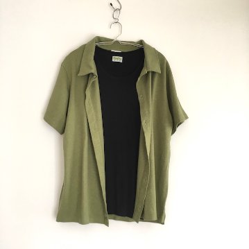Phatee - HEMP RIB TANK TOP / BLACKの画像