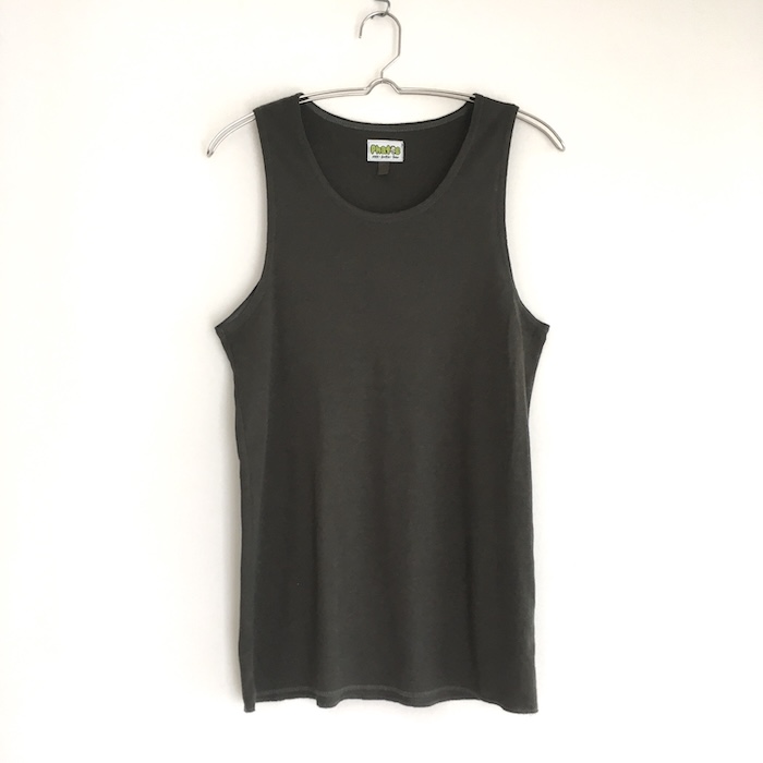 Phatee - HEMP RIB TANK TOP / CHACOAL GREYの画像