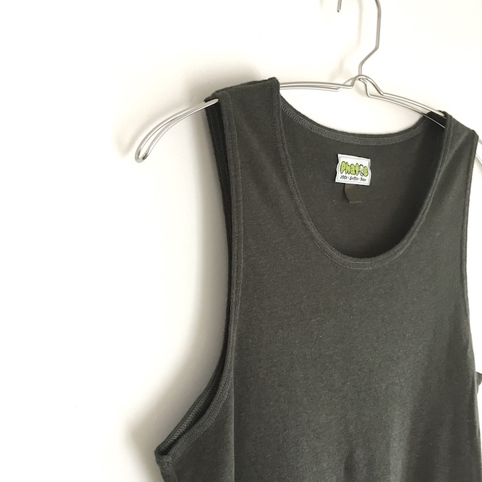 Phatee - HEMP RIB TANK TOP / CHACOAL GREYの画像