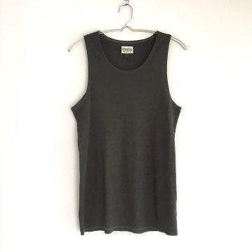 Phatee - HEMP RIB TANK TOP / CHACOAL GREYの画像