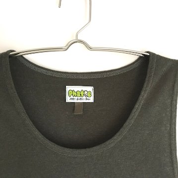 Phatee - HEMP RIB TANK TOP / CHACOAL GREYの画像