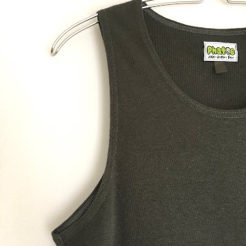 Phatee - HEMP RIB TANK TOP / CHACOAL GREYの画像