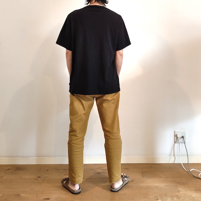 Phatee - HEMP HENLEY NECK S/S / BLACKの画像
