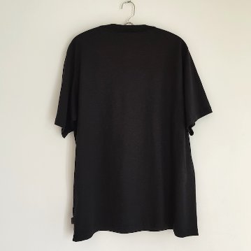 Phatee - HEMP HENLEY NECK S/S / BLACKの画像