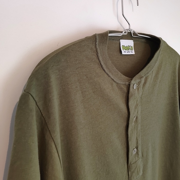 Phatee - HEMP HENLEY NECK S/S / MACCHAの画像
