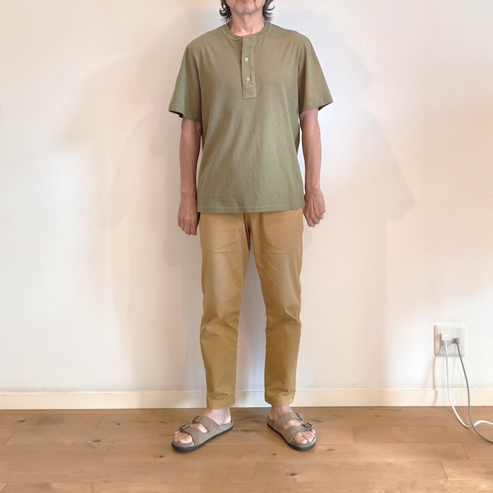 Phatee - HEMP HENLEY NECK S/S / MACCHAの画像