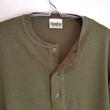 Phatee - HEMP HENLEY NECK S/S / MACCHAの画像