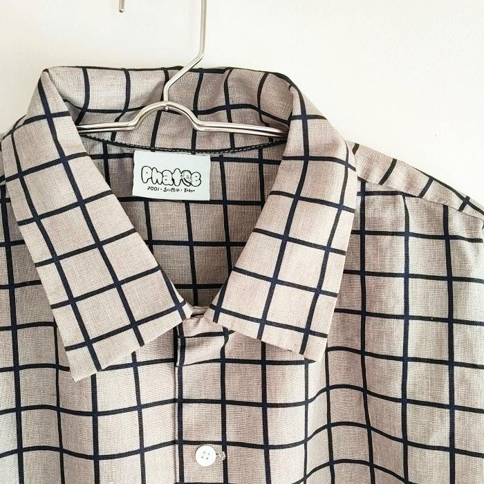 Phatee SPECIALS - S/S SHIRTS CHECK/ GREY*NAVY CHECKの画像