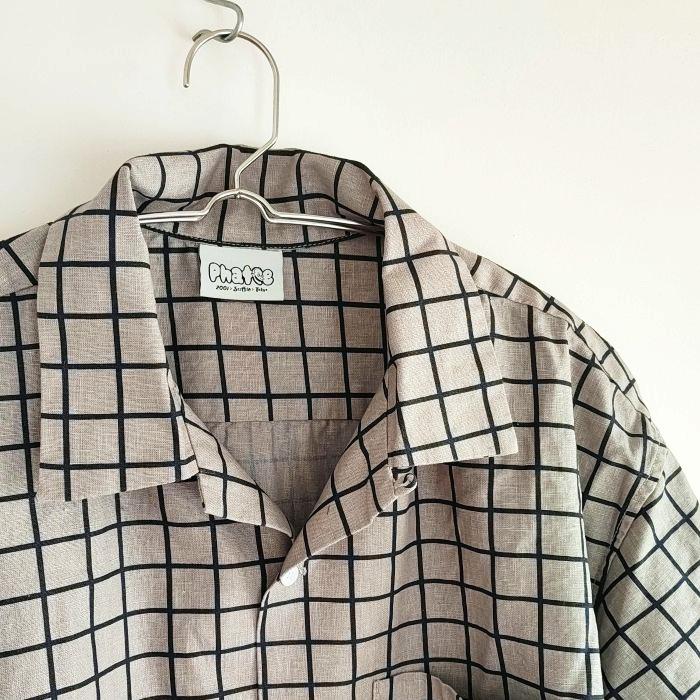 Phatee SPECIALS - S/S SHIRTS CHECK/ GREY*NAVY CHECKの画像