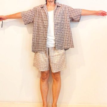 Phatee SPECIALS - S/S SHIRTS CHECK/ GREY*NAVY CHECKの画像