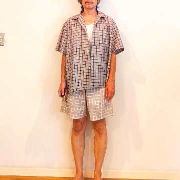 Phatee SPECIALS - S/S SHIRTS CHECK/ GREY*NAVY CHECKの画像