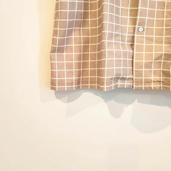 Phatee SPECIALS - S/S SHIRTS + SHORTS SET-UP / BEIGE CHECKの画像