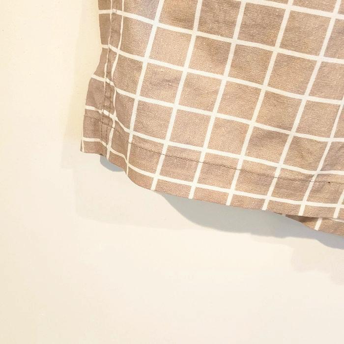 Phatee SPECIALS - S/S SHIRTS + SHORTS SET-UP / BEIGE CHECKの画像