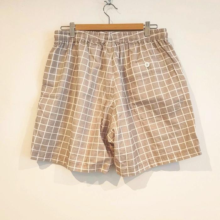 Phatee SPECIALS - S/S SHIRTS + SHORTS SET-UP / BEIGE CHECKの画像