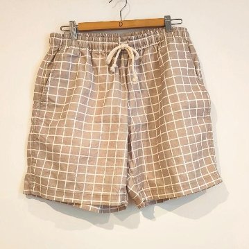 Phatee SPECIALS - S/S SHIRTS + SHORTS SET-UP / BEIGE CHECKの画像