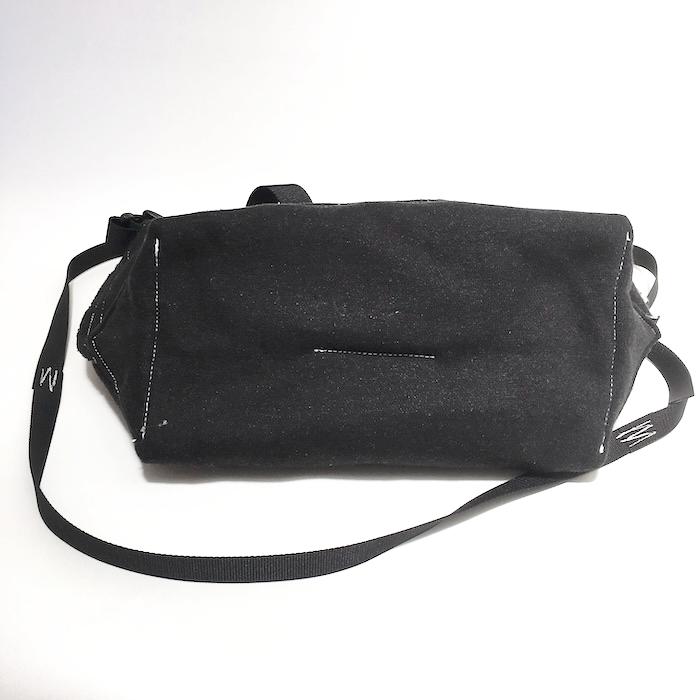 sanpo shoulder bag / ALL BLACKの画像