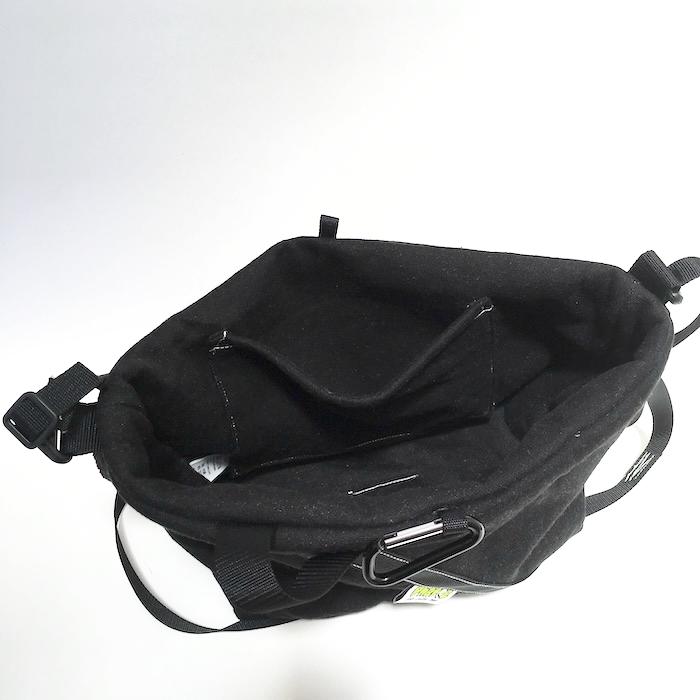 sanpo shoulder bag / ALL BLACKの画像