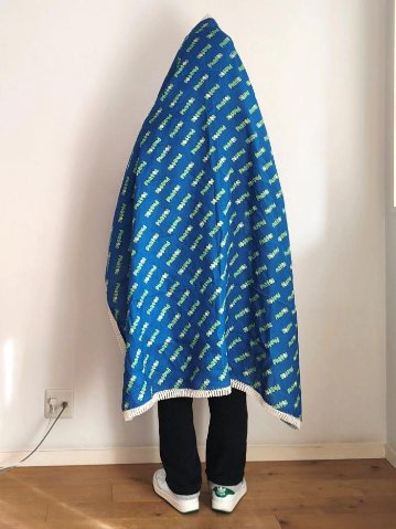 LABORATORY-STOLE HEMP 100% / BLUE LOGOの画像