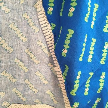 LABORATORY-STOLE HEMP 100% / BLUE LOGOの画像