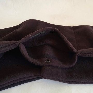 Phatee - LOOP MUFFLER HEMP SWEAT + RECYCLE FLEECE- BLACKの画像