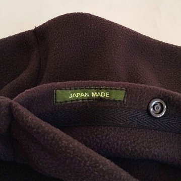 Phatee - LOOP MUFFLER HEMP SWEAT + RECYCLE FLEECE- BLACKの画像