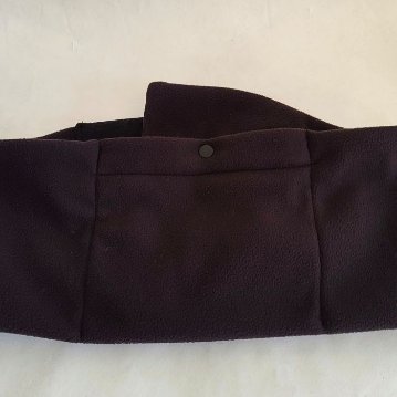 Phatee - LOOP MUFFLER HEMP SWEAT + RECYCLE FLEECE- BLACKの画像