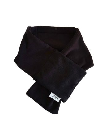 Phatee - LOOP MUFFLER HEMP SWEAT + RECYCLE FLEECE- BLACKの画像