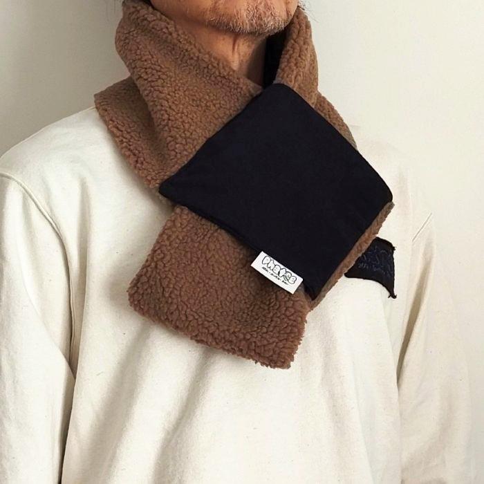 Phatee - LOOP MUFFLER HEMP SWEAT + RECYCLE BOA- BEIGEの画像