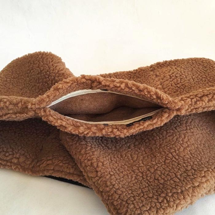 Phatee - LOOP MUFFLER HEMP SWEAT + RECYCLE BOA- BEIGEの画像