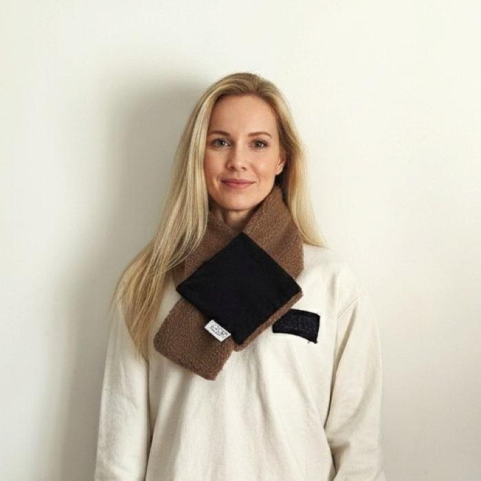 Phatee - LOOP MUFFLER HEMP SWEAT + RECYCLE BOA- BEIGEの画像