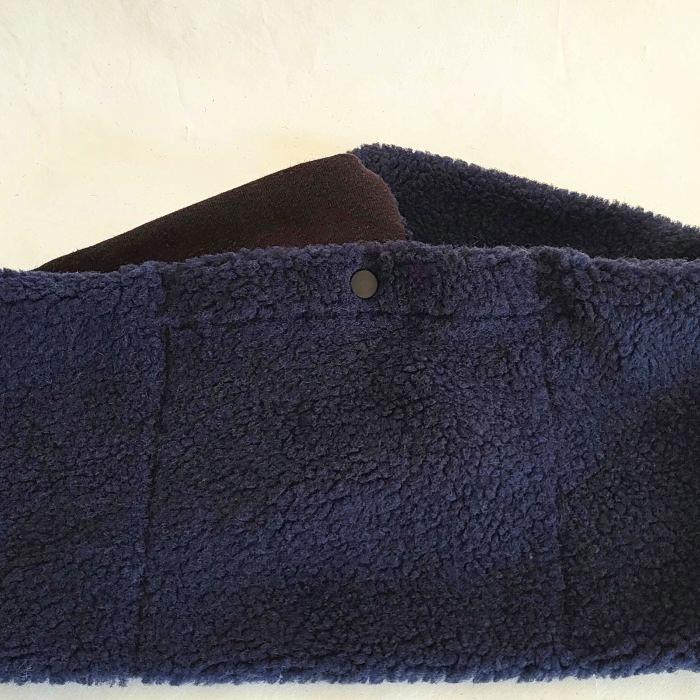 Phatee - LOOP MUFFLER HEMP SWEAT + RECYCLE BOA- NAVYの画像