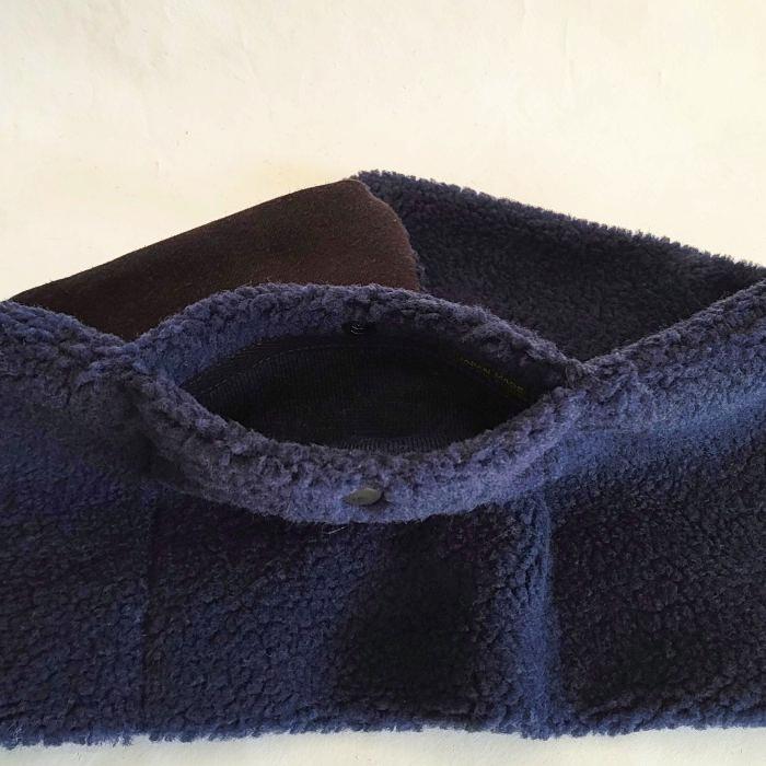 Phatee - LOOP MUFFLER HEMP SWEAT + RECYCLE BOA- NAVYの画像