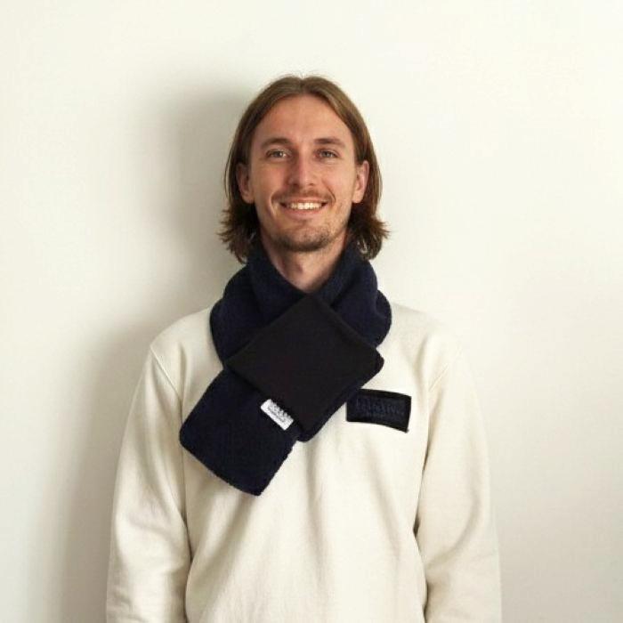 Phatee - LOOP MUFFLER HEMP SWEAT + RECYCLE BOA- NAVYの画像