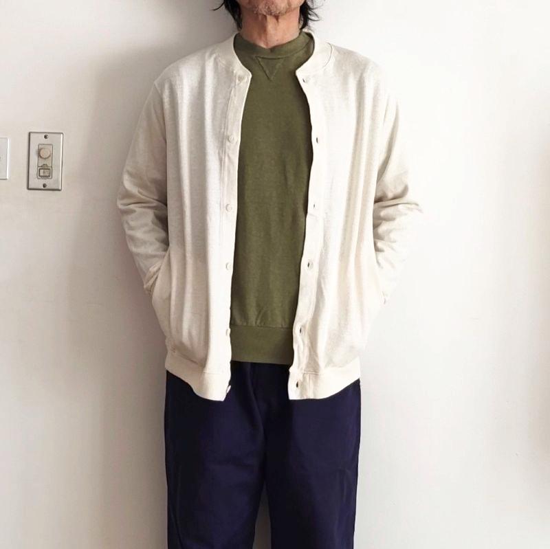 PHATEE- TRACK CARDIGAN HEMP JERSEY-KINARIの画像