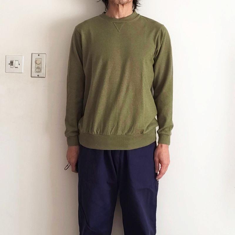 PHATEE- TRACK CREW HEMP JERSEY-macchaの画像