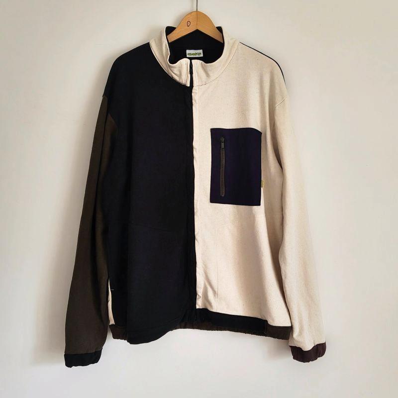 PHATEE- NASTA JACKET HEMP SWEAT - PATCH PANELの画像