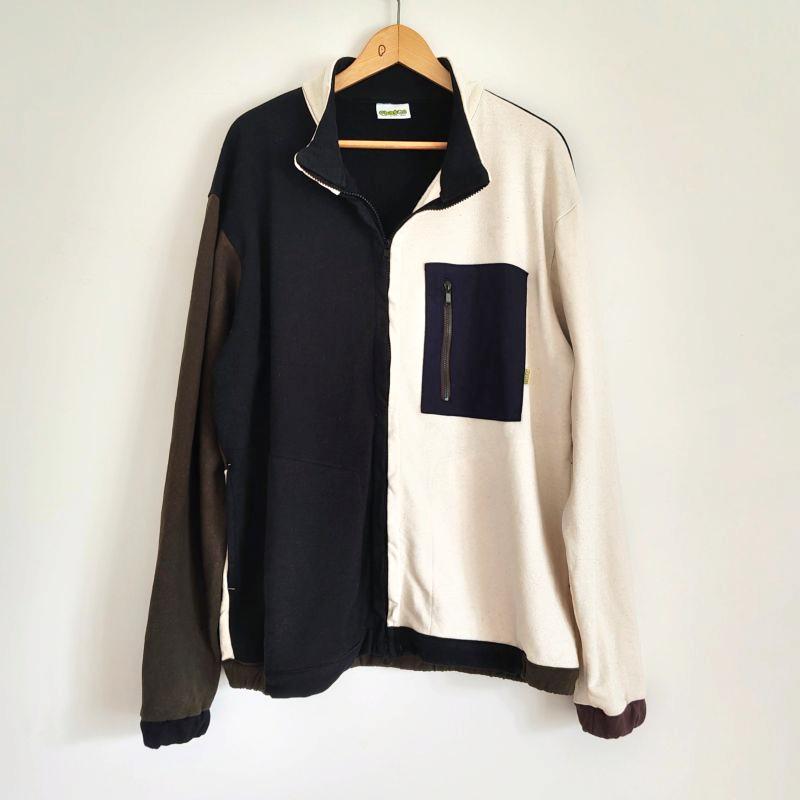 PHATEE- NASTA JACKET HEMP SWEAT - PATCH PANELの画像