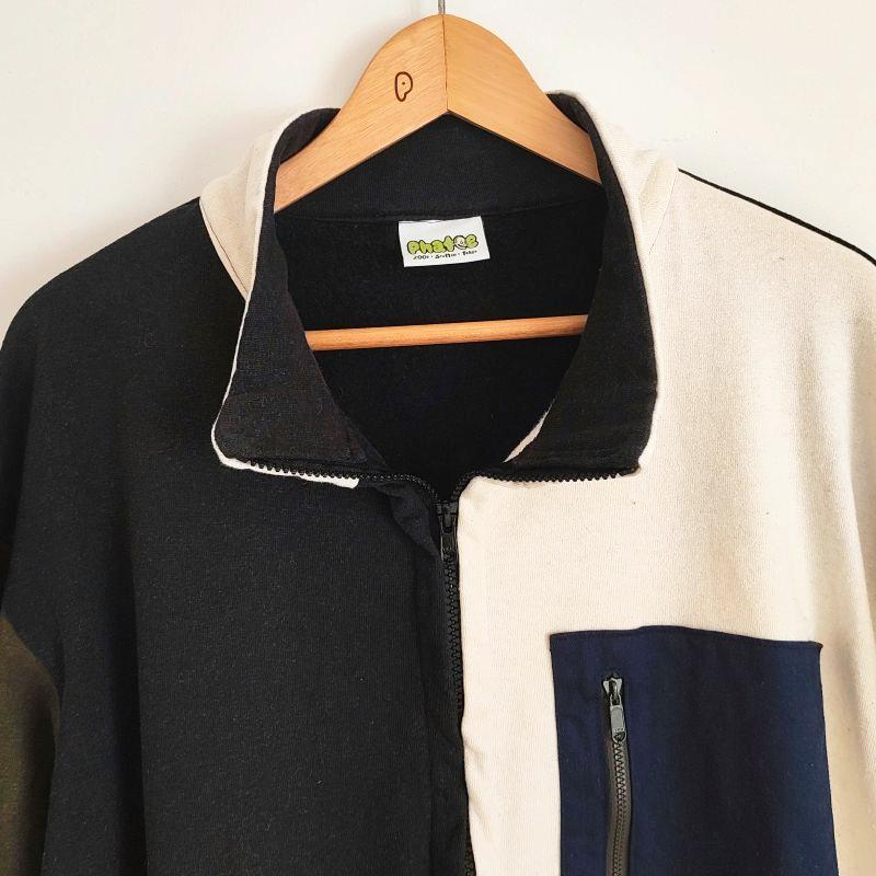 PHATEE- NASTA JACKET HEMP SWEAT - PATCH PANELの画像