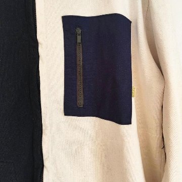 PHATEE- NASTA JACKET HEMP SWEAT - PATCH PANELの画像