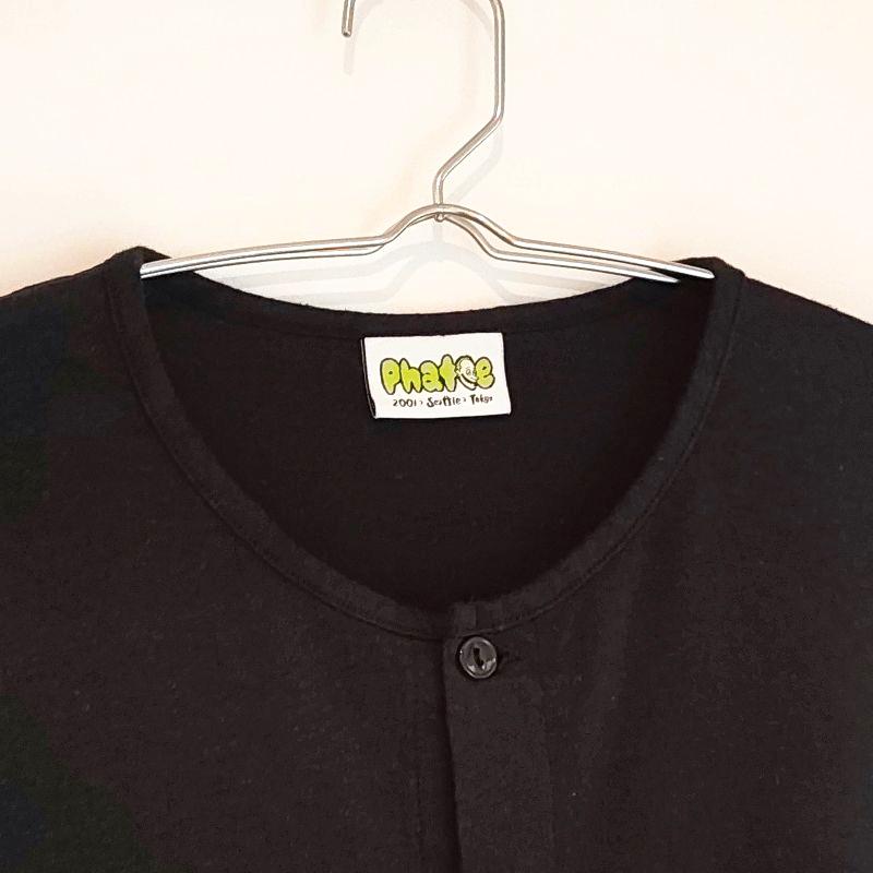Phatee - NO COLLAR SHIRTS HEMP JERSEY / BLACKの画像