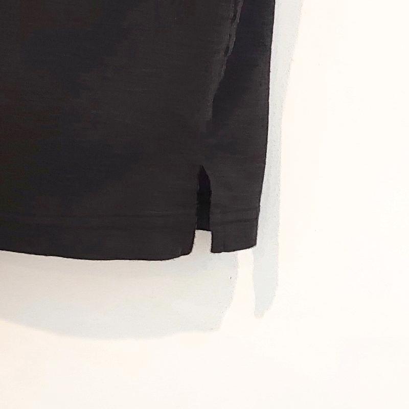 Phatee - NO COLLAR SHIRTS HEMP JERSEY / BLACKの画像