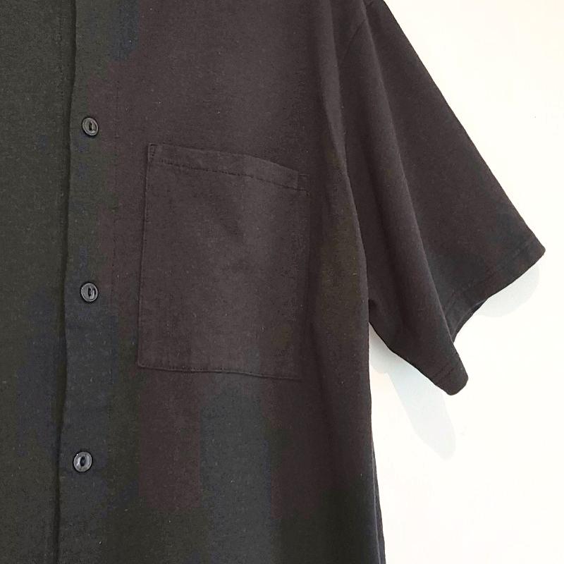 Phatee - NO COLLAR SHIRTS HEMP JERSEY / BLACKの画像