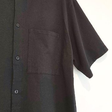 Phatee - NO COLLAR SHIRTS HEMP JERSEY / BLACKの画像