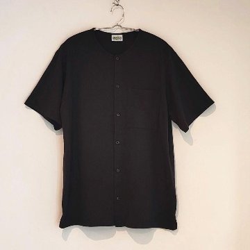 Phatee - NO COLLAR SHIRTS HEMP JERSEY / BLACKの画像